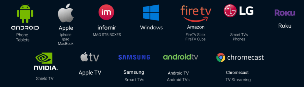 Premier IPTV compatible Smart TV Android TV Fire TV mobile ordinateur