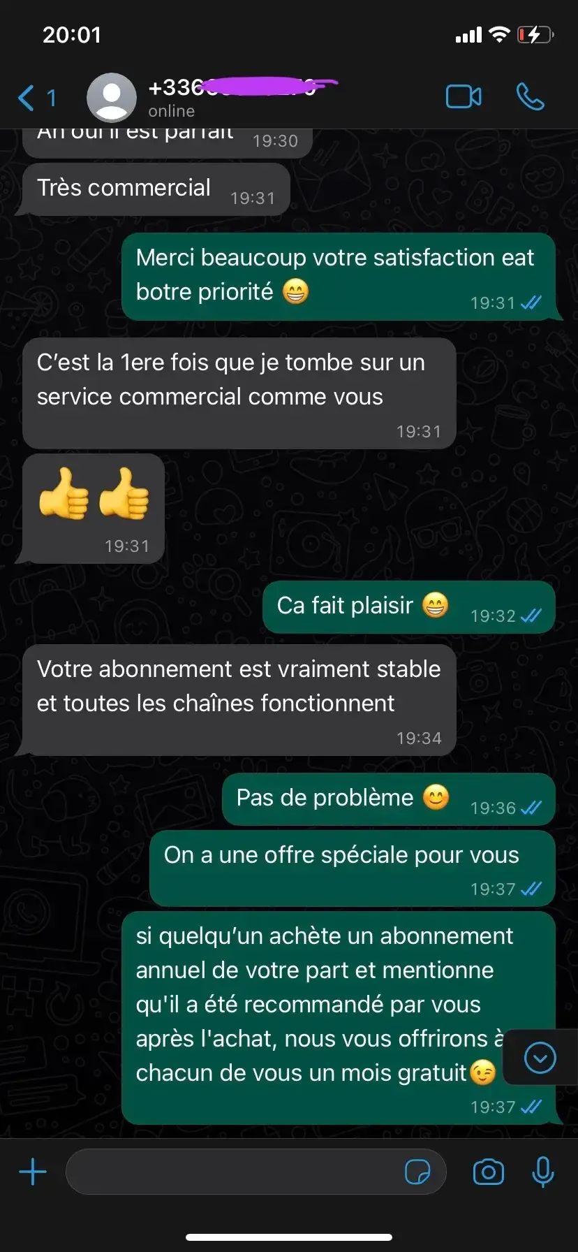 Configuration premieriptv France via WhatsApp